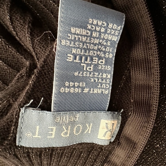 Koret Shimmer Mock Neck with Zipper - Picture 5 of 5